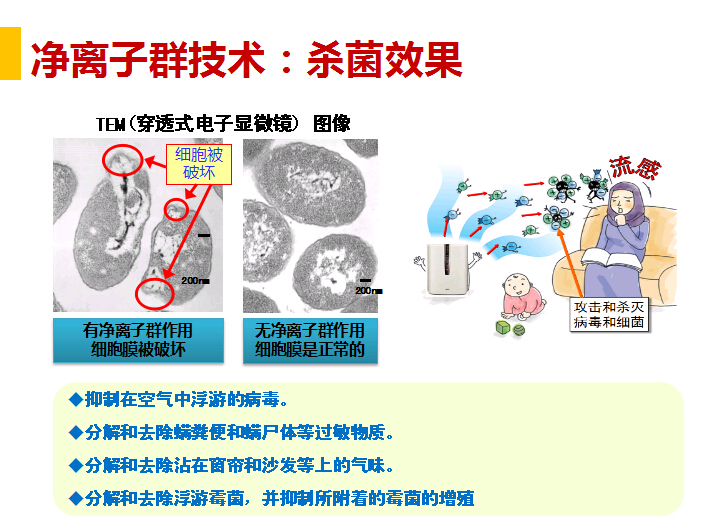 凈離子群技術(shù)的殺菌效果